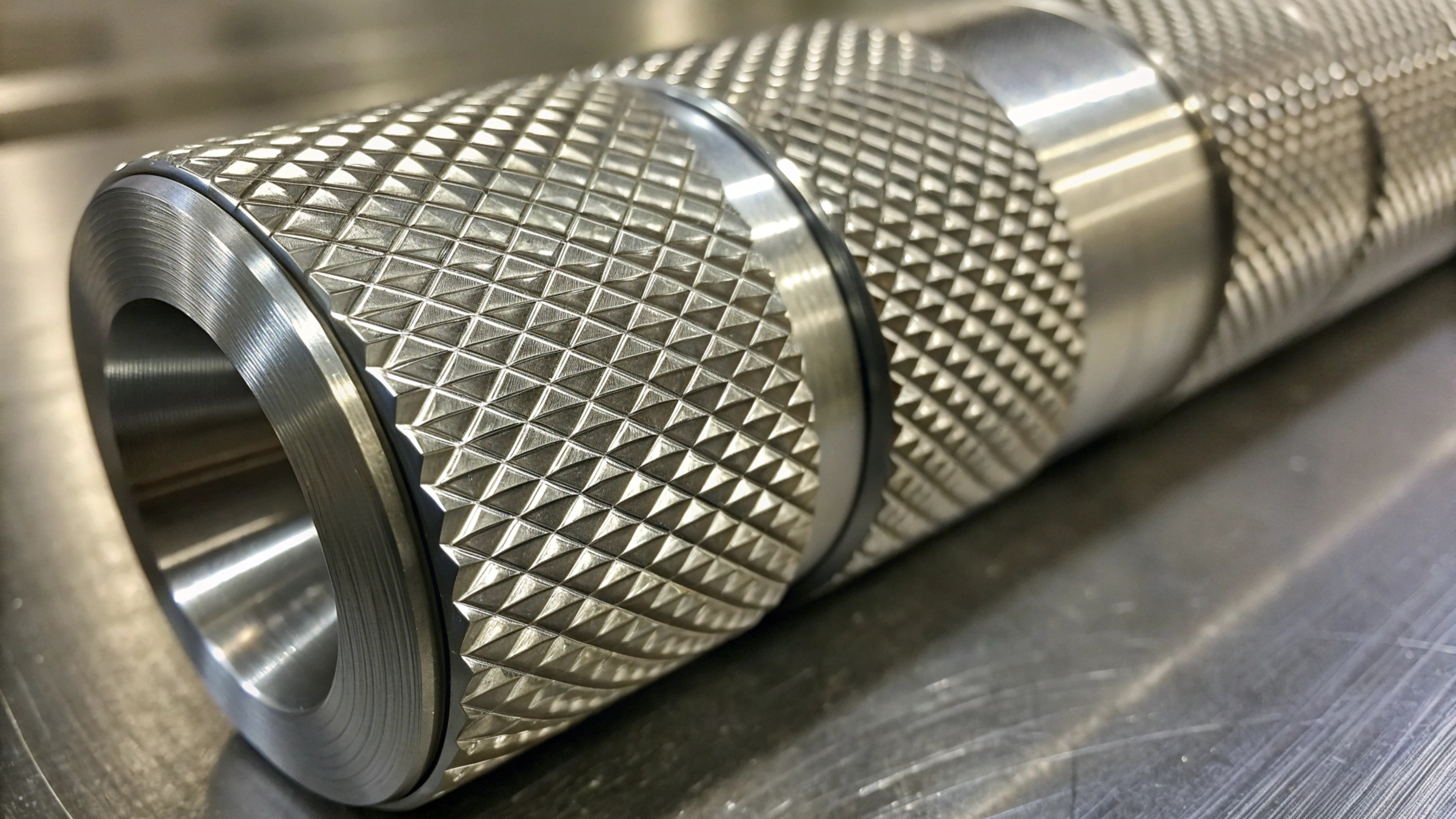 aluminum knurling